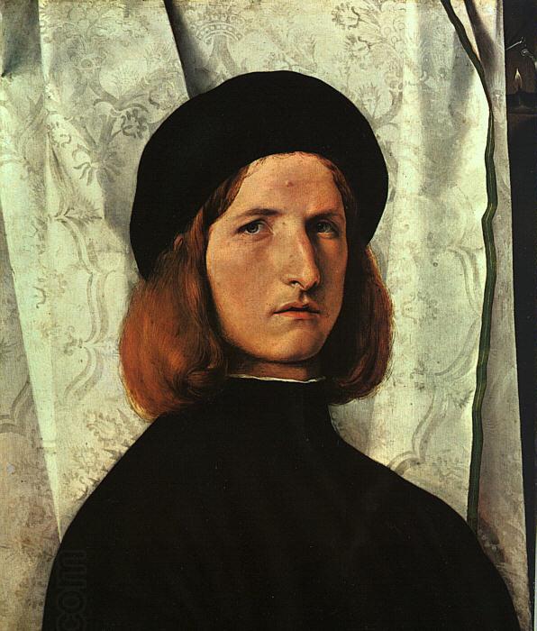 Lorenzo Lotto Portrait of a Young Man   cc China oil painting art